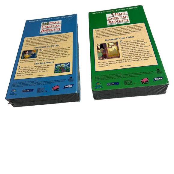 Hans Christian Andersen Animated Video Classics Set Of 4 NEW Sealed VHS Tapes - Picture 3 of 7